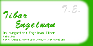 tibor engelman business card